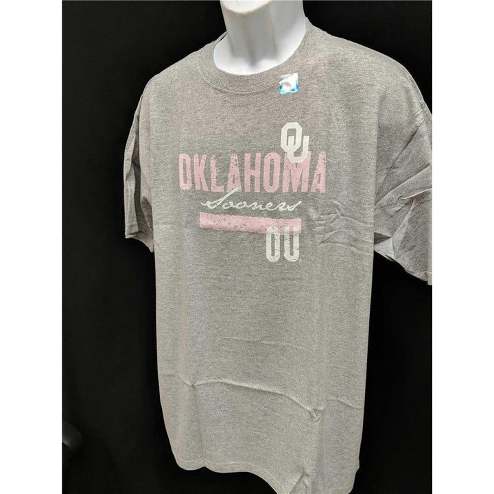 Oklahoma Sooners Adult Mens Size XL XLarge Gray Shirt Image 6