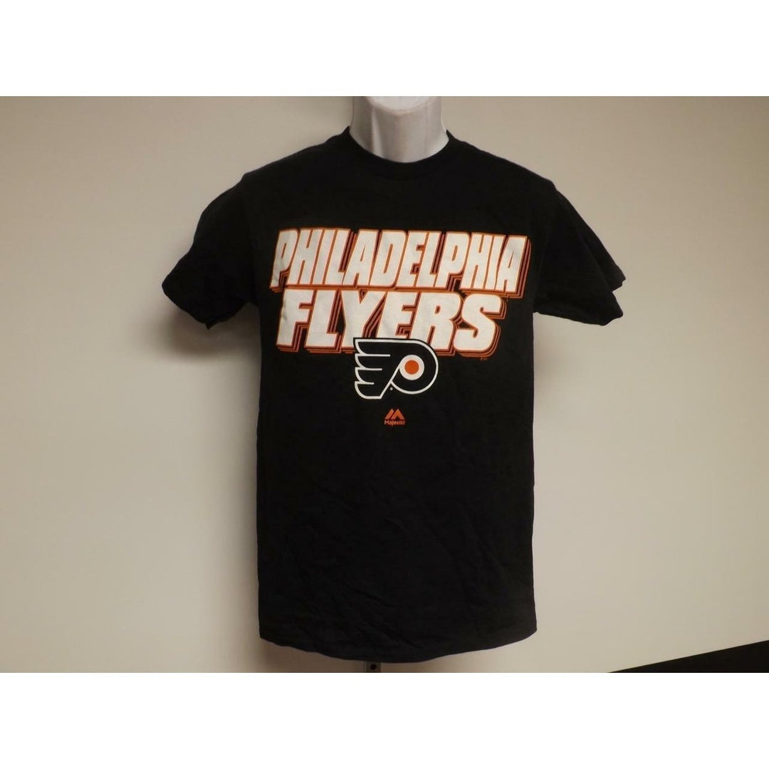 Philadelphia Flyers Hockey Mens Size S Small Black Shirt Image 2