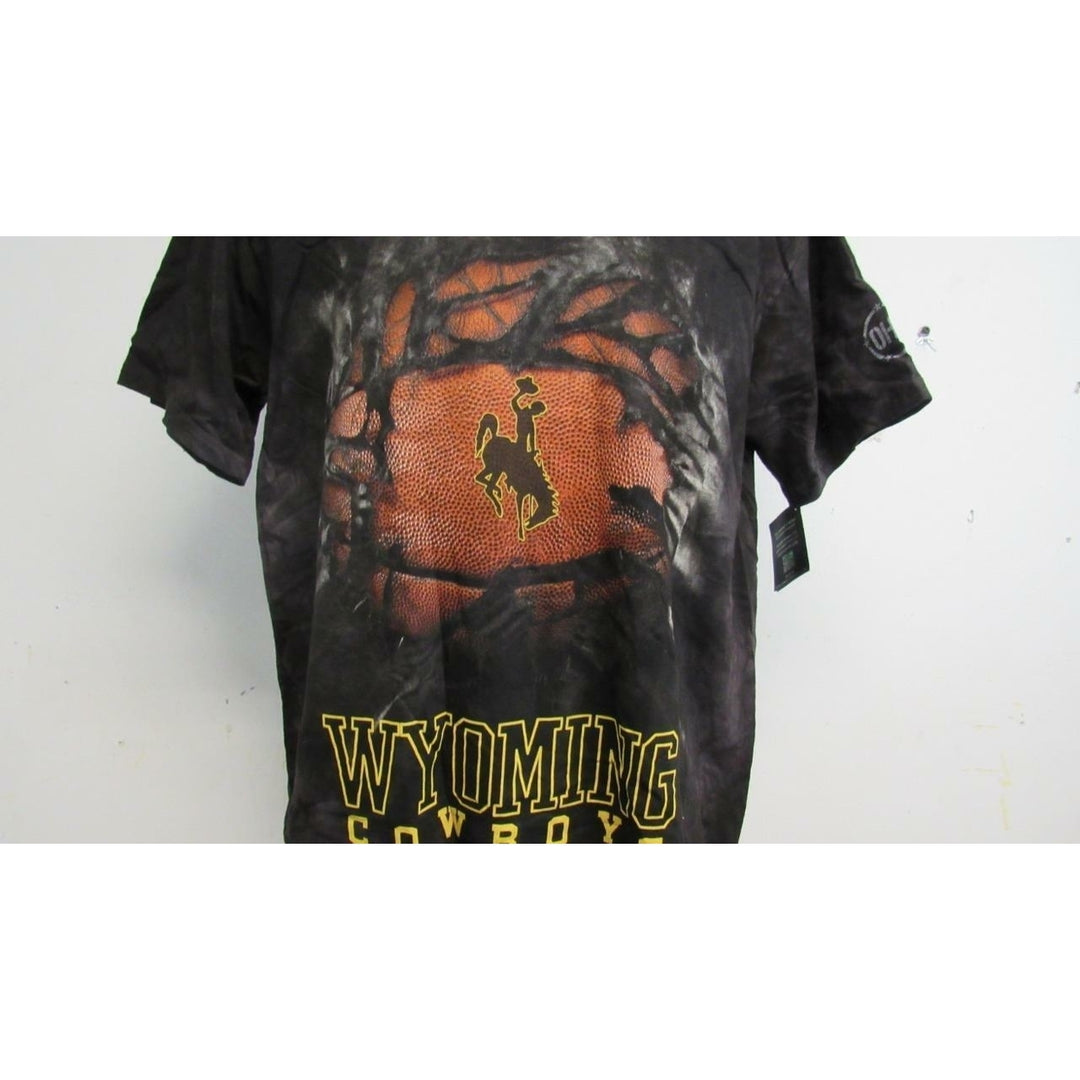 Wyoming Cowboys Mens Size M Medium Black Shirt Image 3