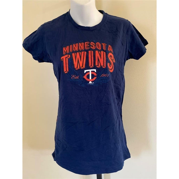 Minnesota Twins Womens Size M Medium Blue Shirt Image 1