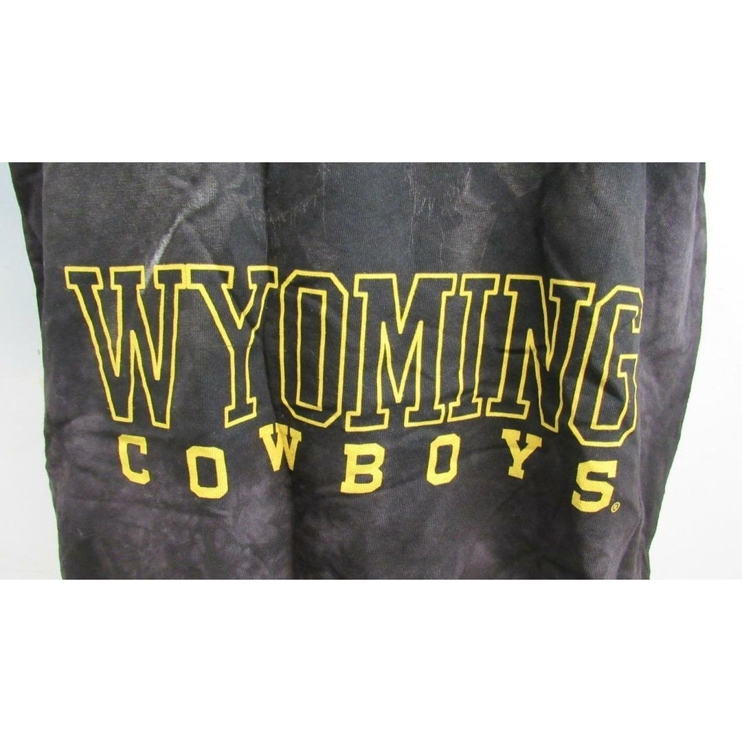 Wyoming Cowboys Mens Size M Medium Black Shirt Image 4