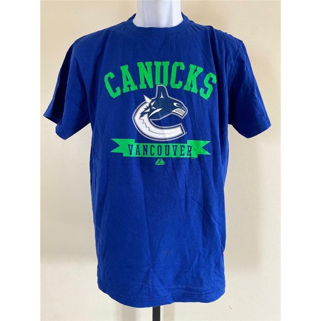 Vancouver Canucks Youth Size XL Blue Shirt Image 1