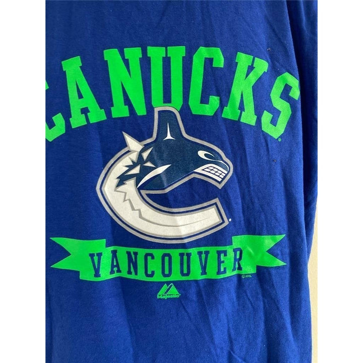 Vancouver Canucks Youth Size XL Blue Shirt Image 3