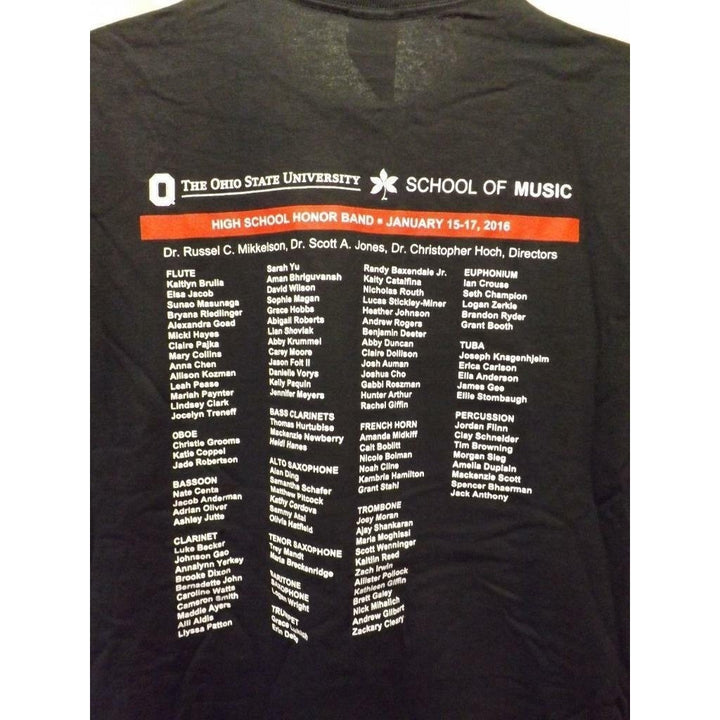 Ohio State Buckeyes Honor Band 2016 Mens Size M Black Shirt Image 4