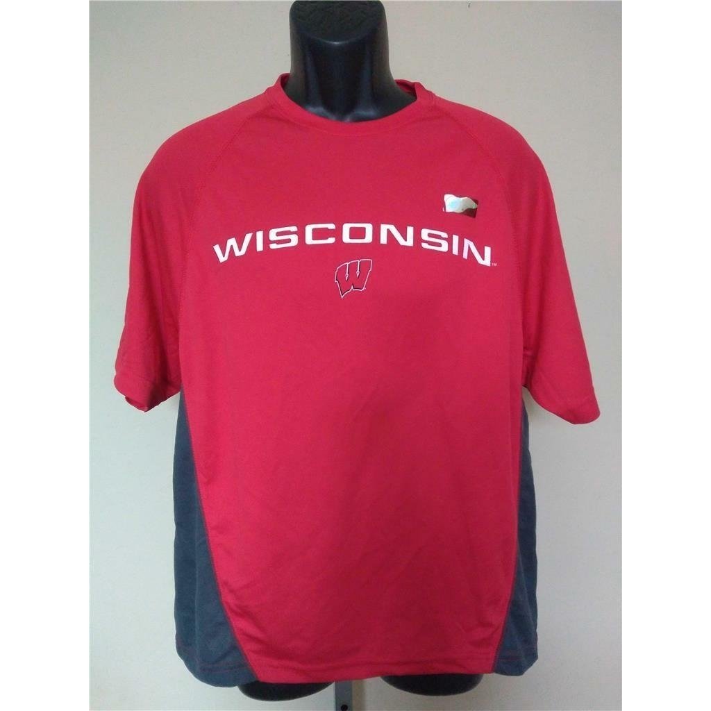 Wisconsin Badgers Mens Size M Medium Red J. America Athletic Shirt Image 1