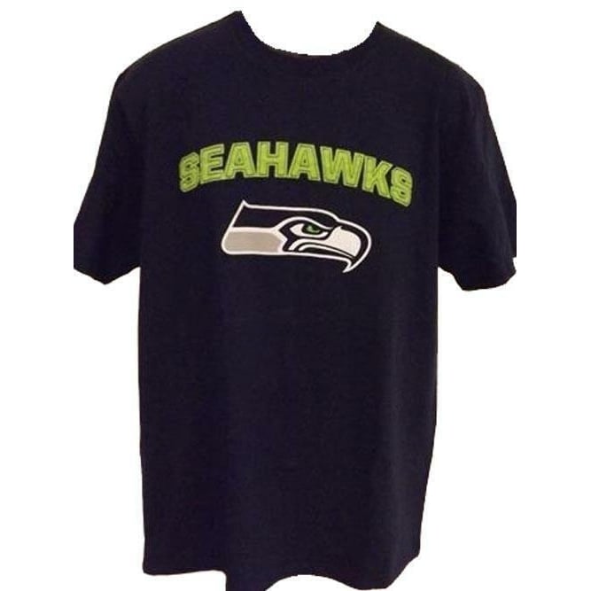 Seattle Seahawks Mens Size L Large Majestic Blue Shirt Image 1