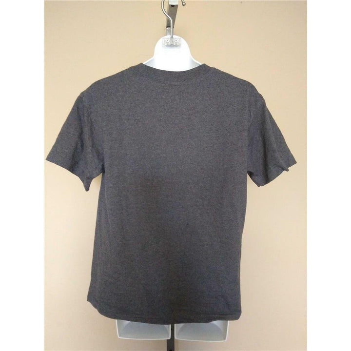 Pittsburgh Penguins Youth Size M Medium Gray Majestic Shirt Image 3