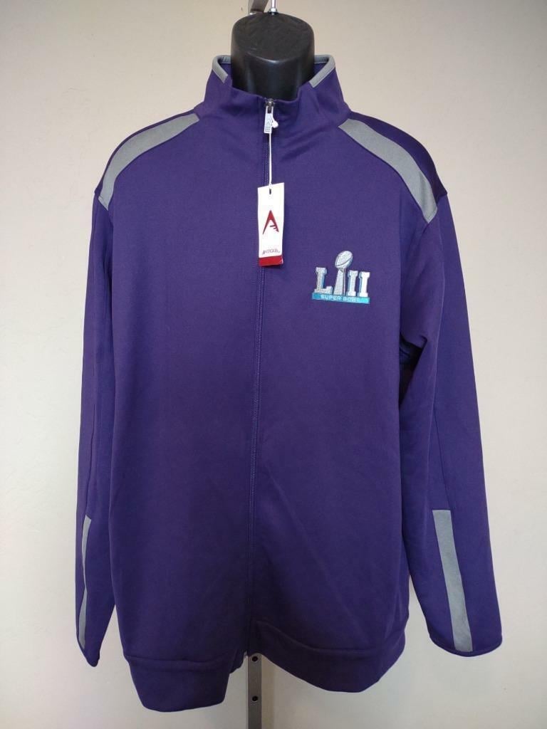 Super Bowl LII Mens Size XL Purple Full Zip Jacket Image 1