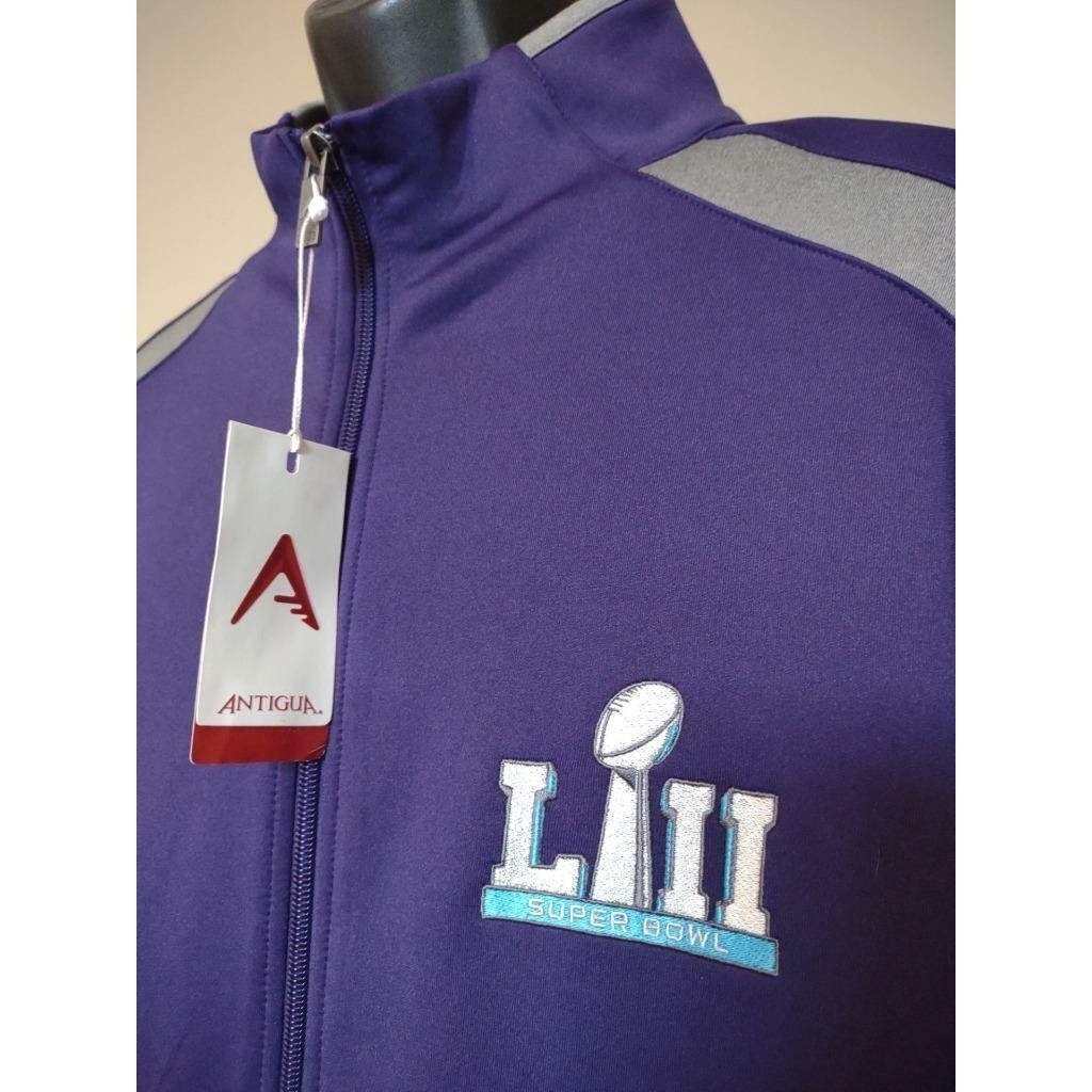 Super Bowl LII Mens Size XL Purple Full Zip Jacket Image 2