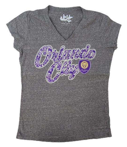 Orlando City SC Womens Size XL Gray Touch by Alyssa Milano Shirt Image 1