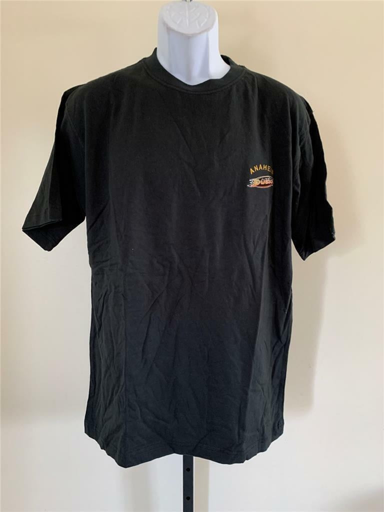 Anaheim Ducks Mens Size M Medium Black Shirt Image 1