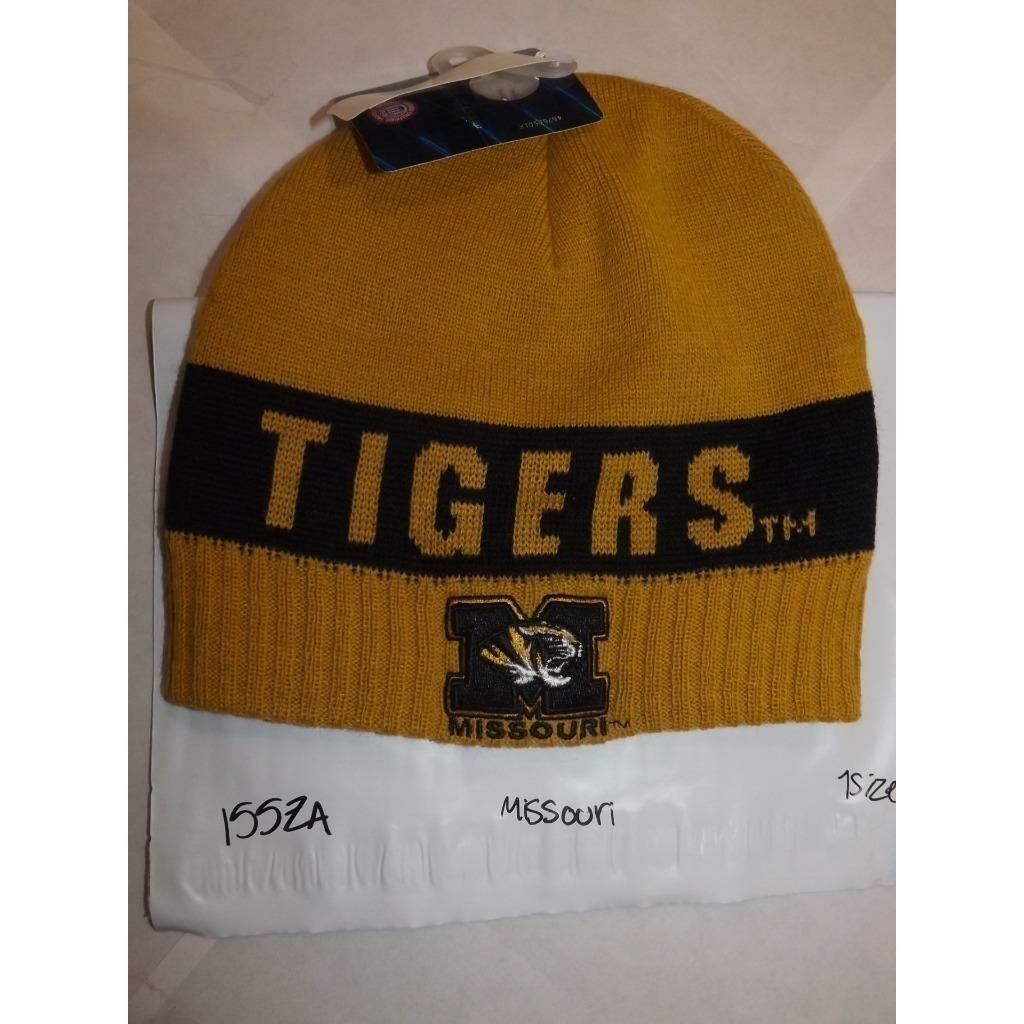 Missouri Tigers Mens Adult Size OSFA Yellow Beanie Hat Image 4