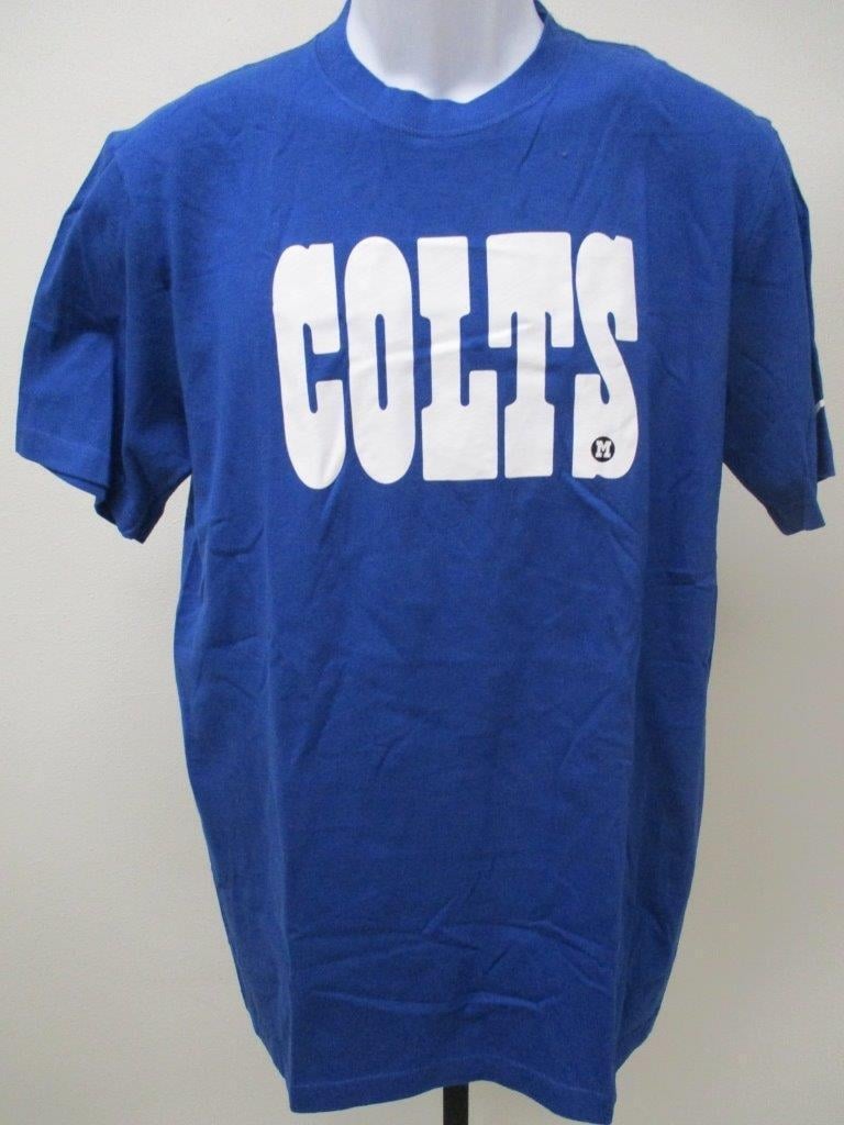 Indianapolis Colts Mens Size M Medium Blue Nike Shirt MSRP 34 Image 1