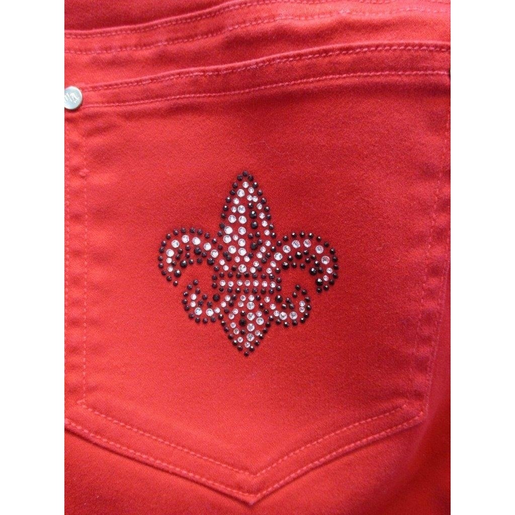 Lafayette Ragin Cajuns Womens Size 6 Red Designer Pants Meesh and Mia Image 4