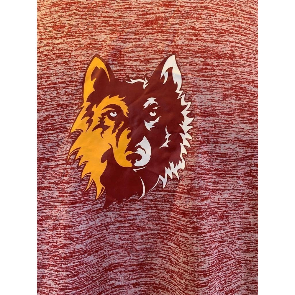 Northern State Wolves Mens Size L Large Red Russell Athletic Shirt Image 2