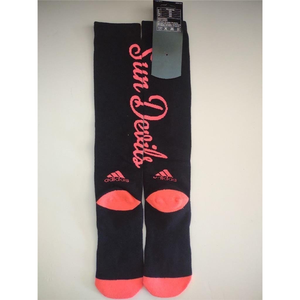 Arizona State Sun Devils Womens Size OSFA Black Adidas Long Socks Image 3