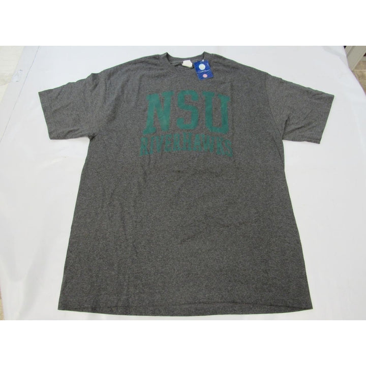 Northeastern State University Riverhawks Mens Size XL XLarge Gray Shirt Image 1