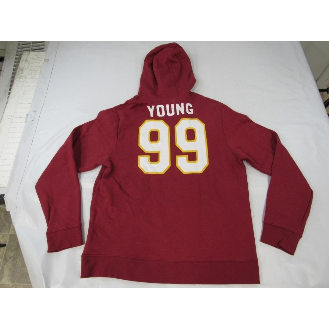 Washington Football 99 Chase Young Mens Size L Large Red Hoodie Image 3