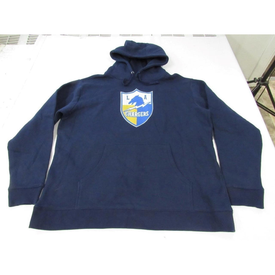 Los Angeles Chargers Mens Size 2XL 2XLarge Dark Blue Hoodie Image 1