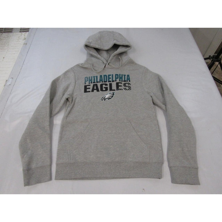 Philadelphia Eagles Mens Size S Small Light Gray Hoodie Image 1