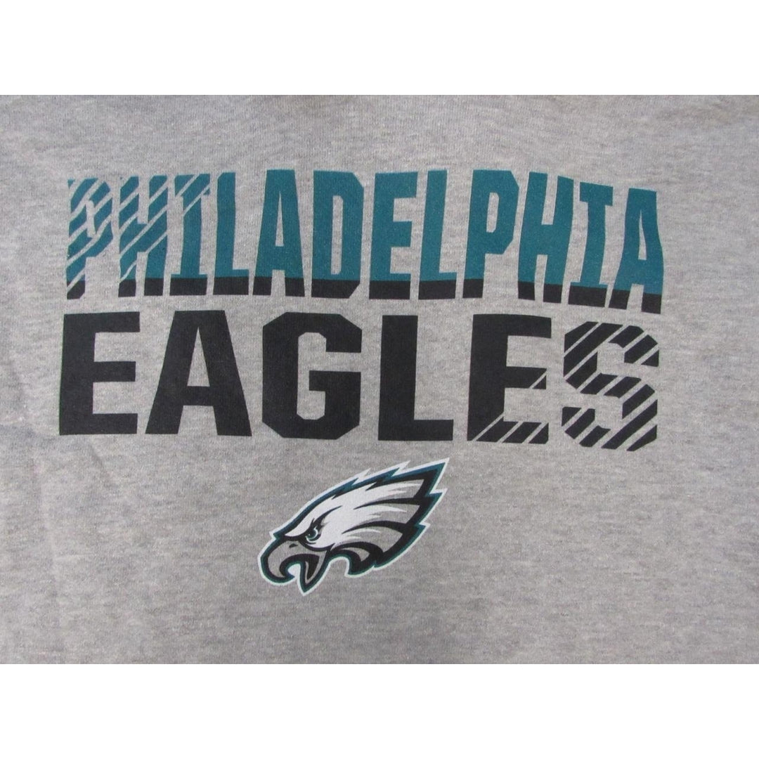 Philadelphia Eagles Mens Size S Small Light Gray Hoodie Image 3