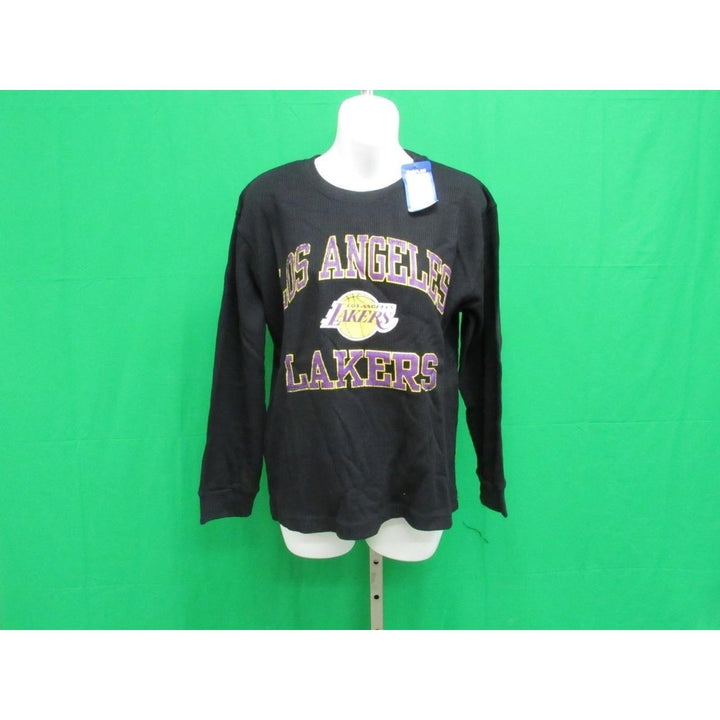 Los Angeles Lakers Womens Size L Large Black Majestic Long Sleeved Shirt 20 Image 1