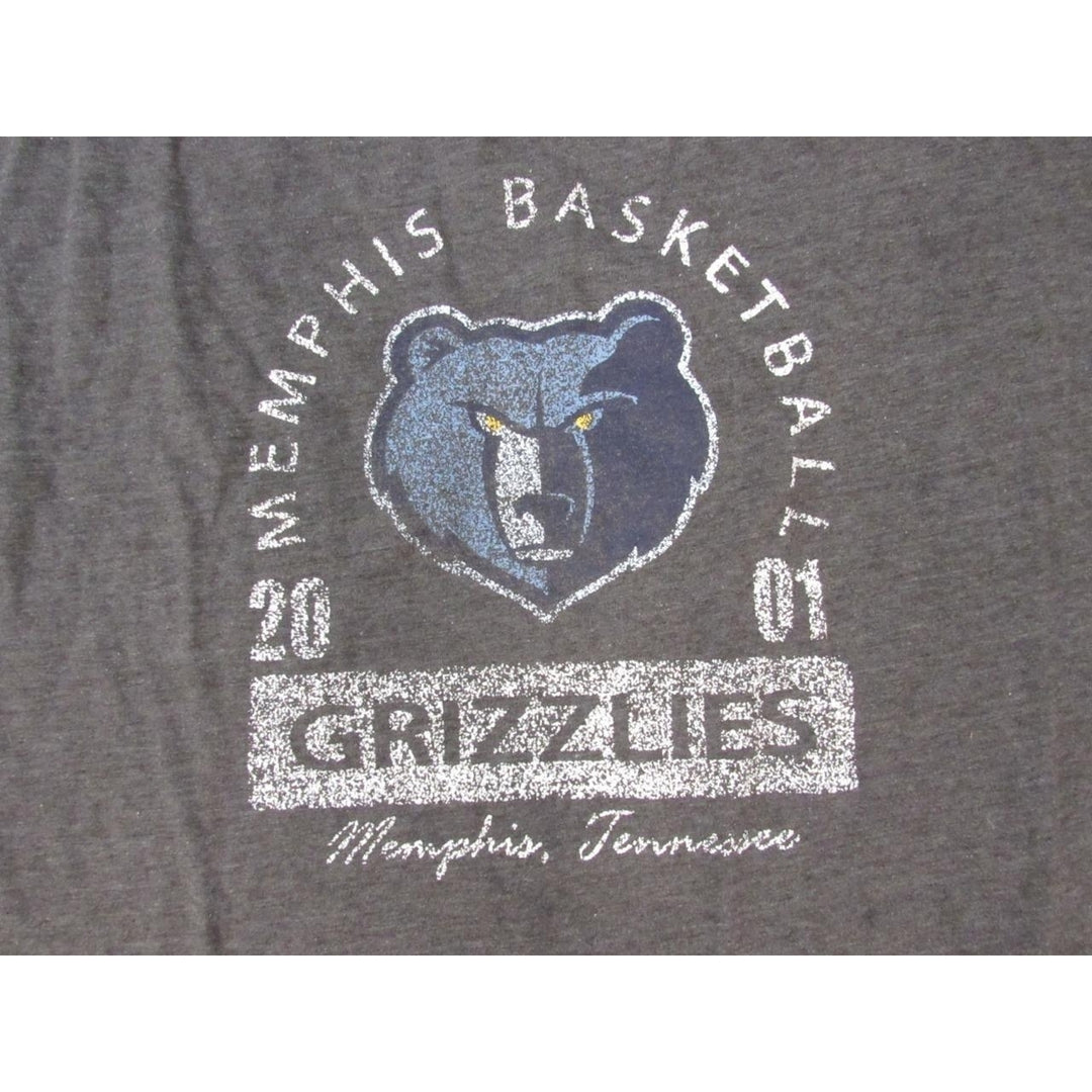 Memphis Grizzlies Basketball EST 2001 Mens Size 5XL Gray Majestic Shirt Image 3