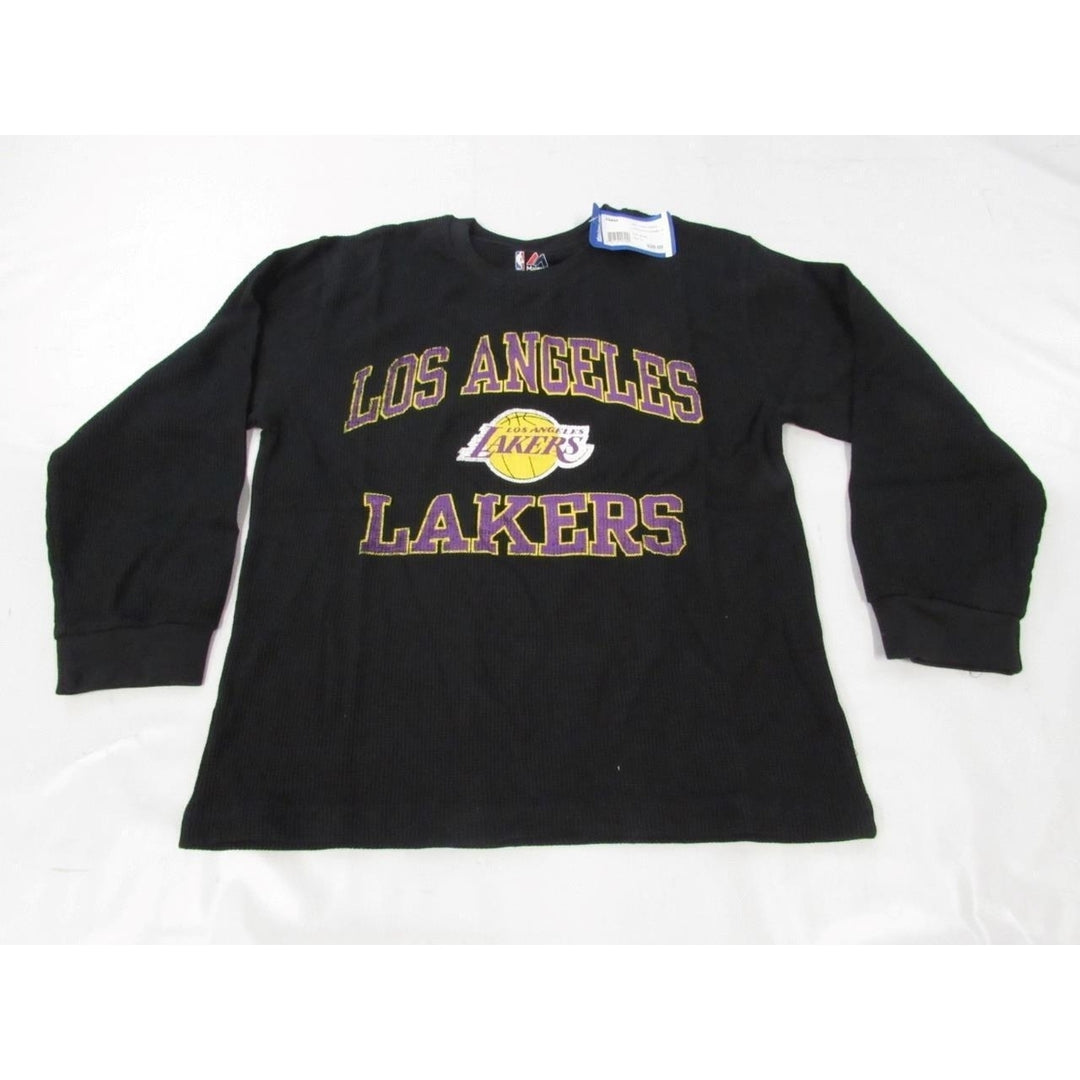 Los Angeles Lakers Womens Size L Large Black Majestic Long Sleeved Shirt 20 Image 2