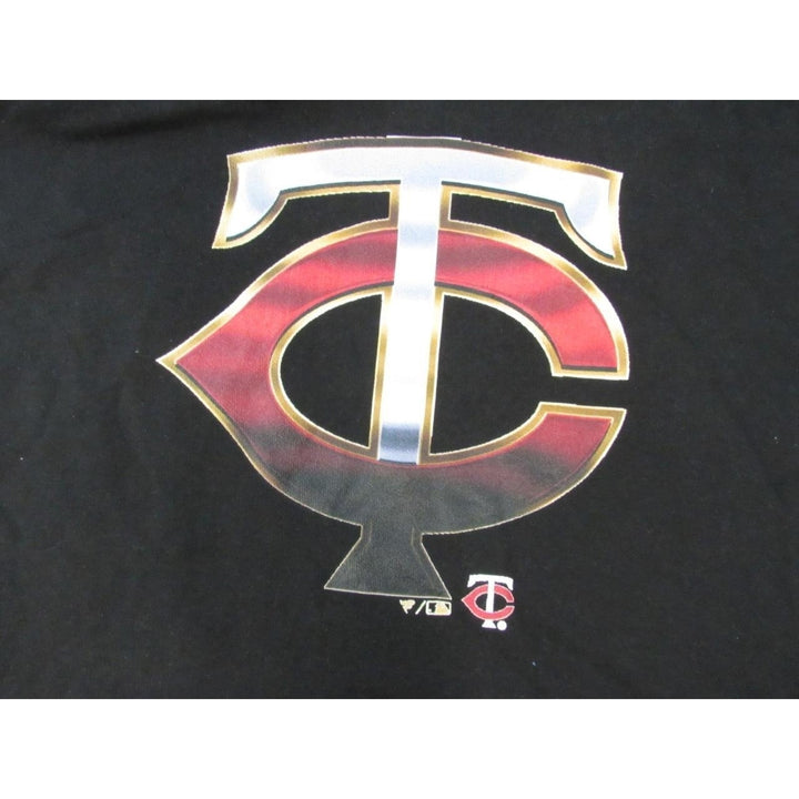 Minnesota Twins Mens Size L Large Black Hoodie Image 3