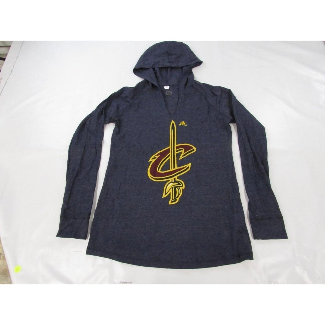 Cleveland Cavaliers Womens Size M Navy Blue Light-Weight Hoodie Image 2