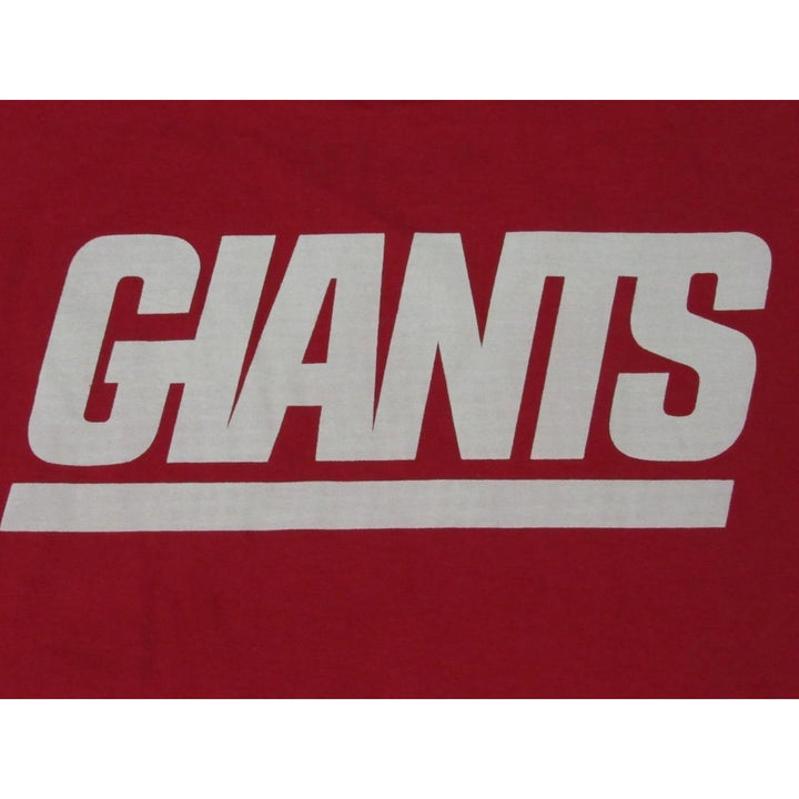 York Giants NY Mens Size XL XLarge Red Shirt Image 4