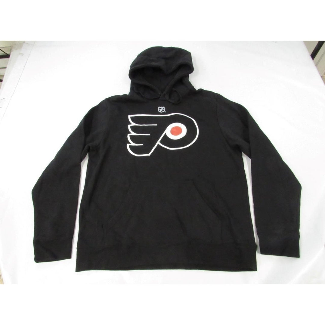 NHL Philadelphia Flyers Mens Size L Large Black Hoodie Image 1