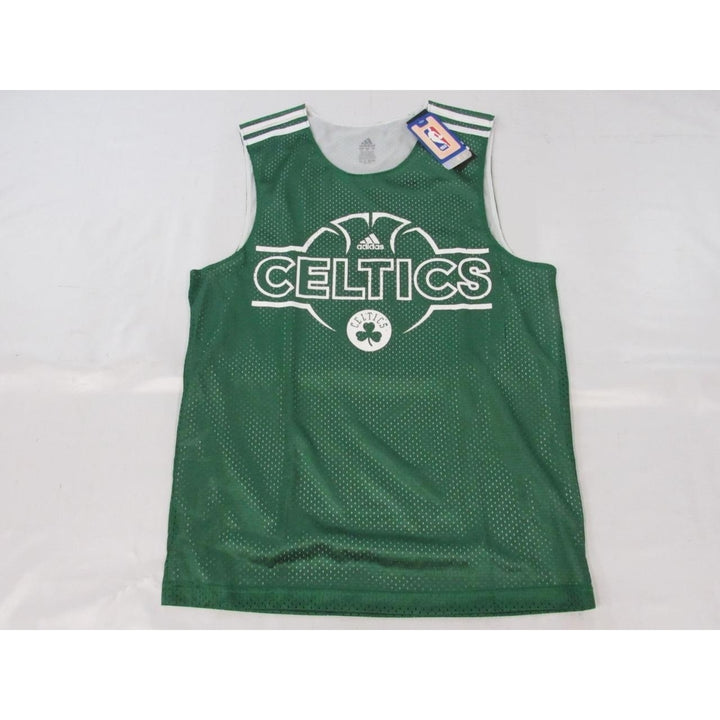 Boston Celtics Mens Size S Small Adidas Green Practice Jersey Image 1