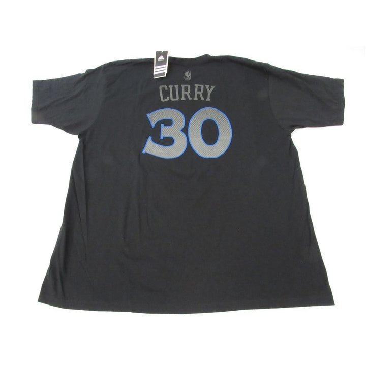 Golden State Warriors 30 Stephen Curry Mens Size 2XL Black Adidas Shirt Image 2