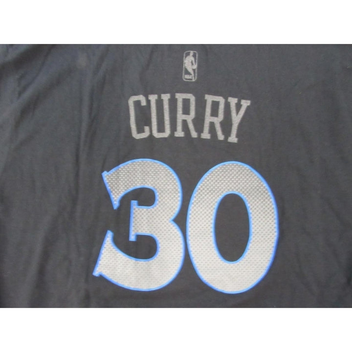 Golden State Warriors 30 Stephen Curry Mens Size 2XL Black Adidas Shirt Image 4