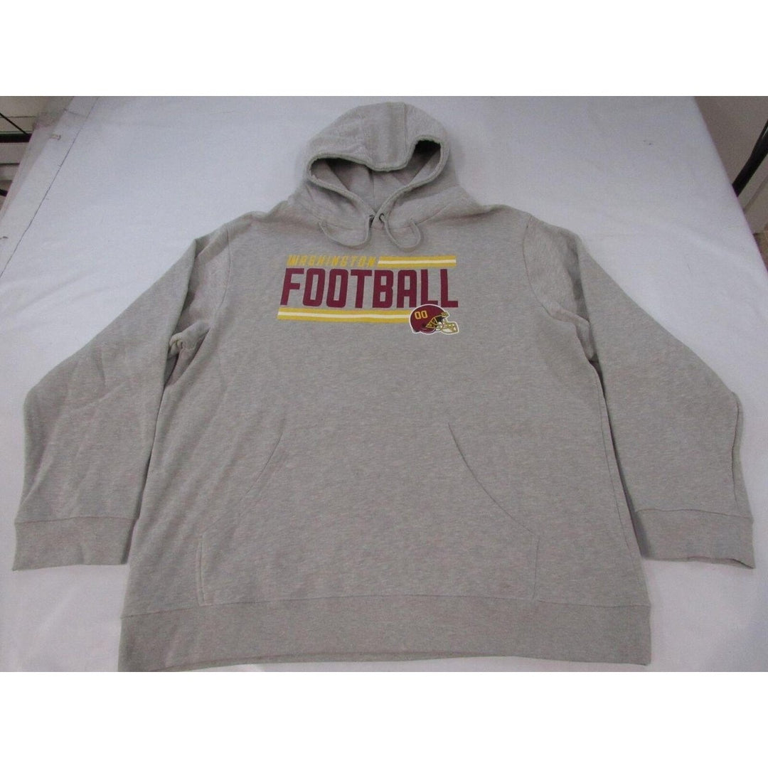 Washington Commanders Football Mens Size XLB XLarge-Big Gray Hoodie Image 1