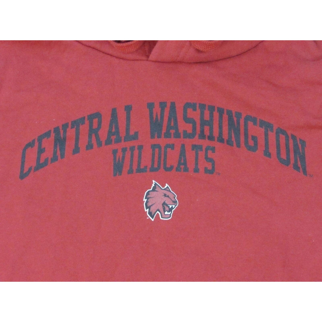 Central Washington Wildcats Mens Size M Medium Red Hoodie Image 3