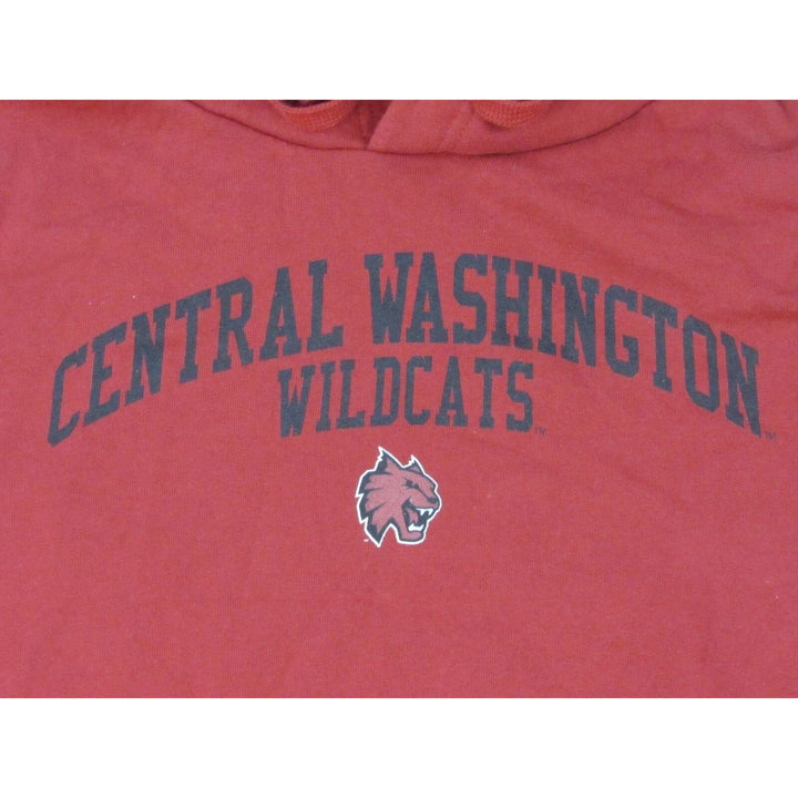 Central Washington Wildcats Mens Size M Medium Red Hoodie Image 3