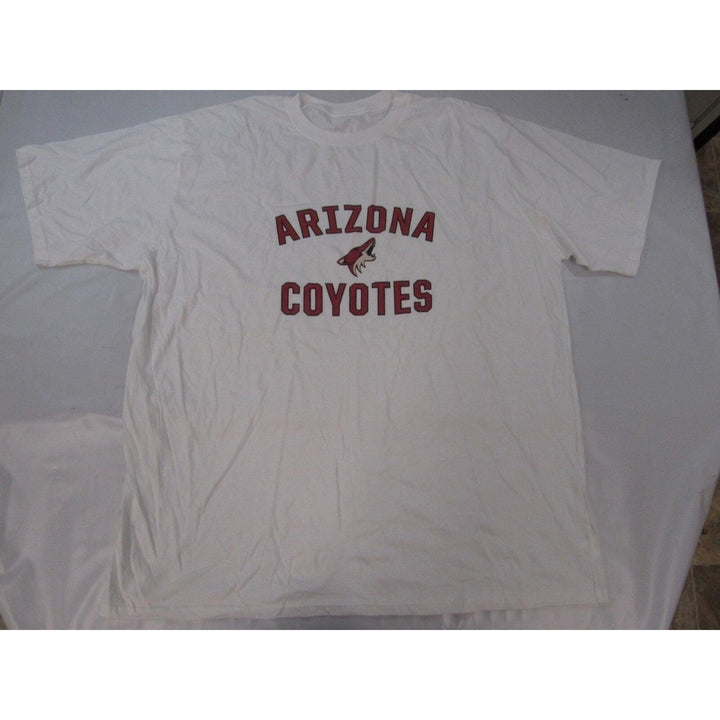 Arizona Coyotes Mens Size 4XL-Tall White Cotton Shirt Image 1