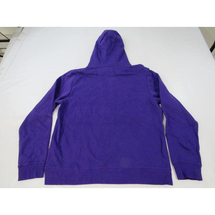 LSU Tigers Football Mens Size L Large Purple Hoodie Image 2