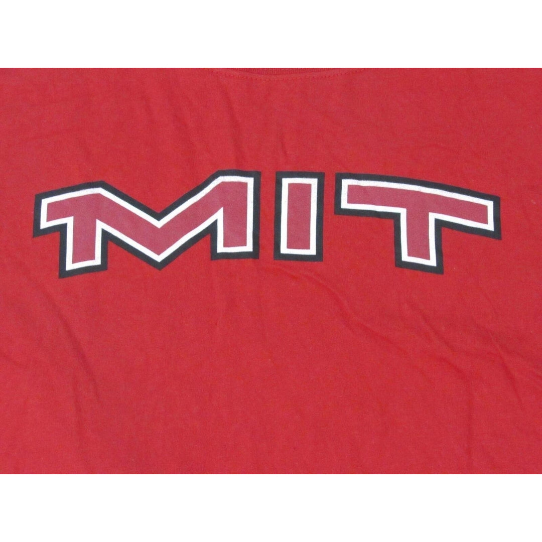 MIT Engineer Beavers Mens Size 2XL 2XLarge Red Shirt Image 3