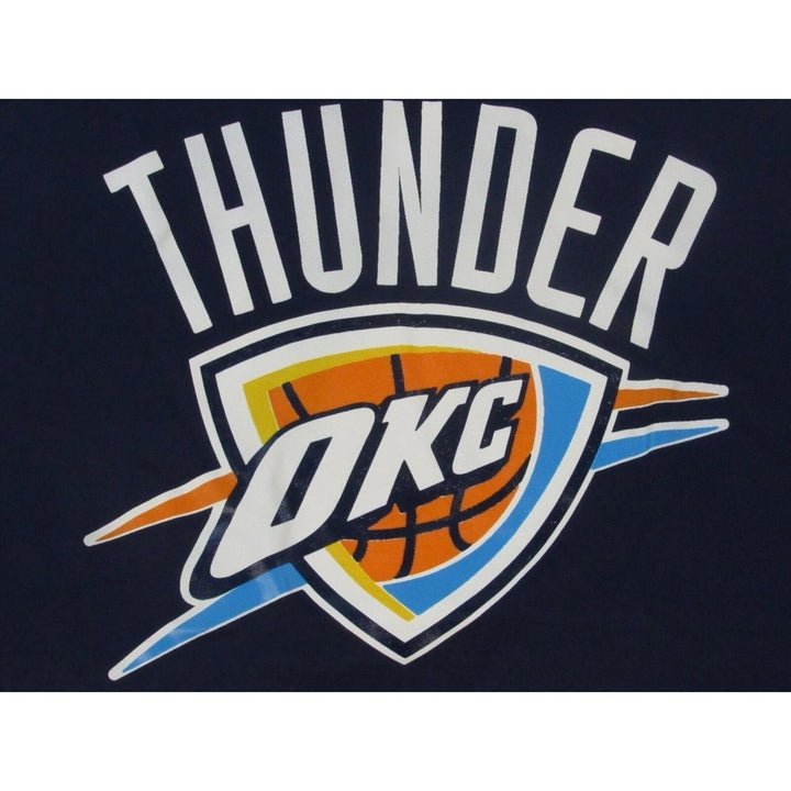 OKC Oklahoma City Thunder Womens Size L Large Adidas Blue Shirt Image 6