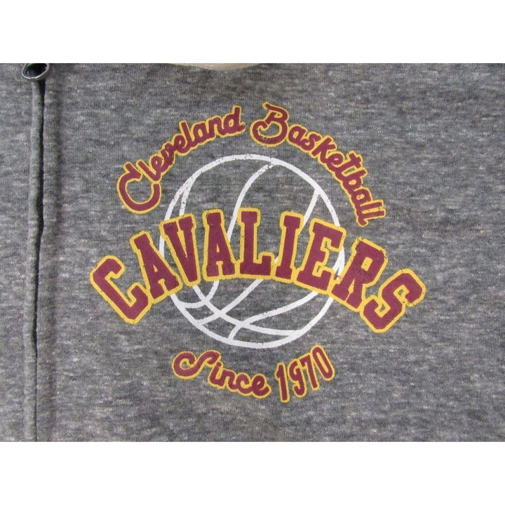 Cleveland Cavaliers EST 1970 Womens Size M Gray Full-ZIp Jacket Hoodie Image 3