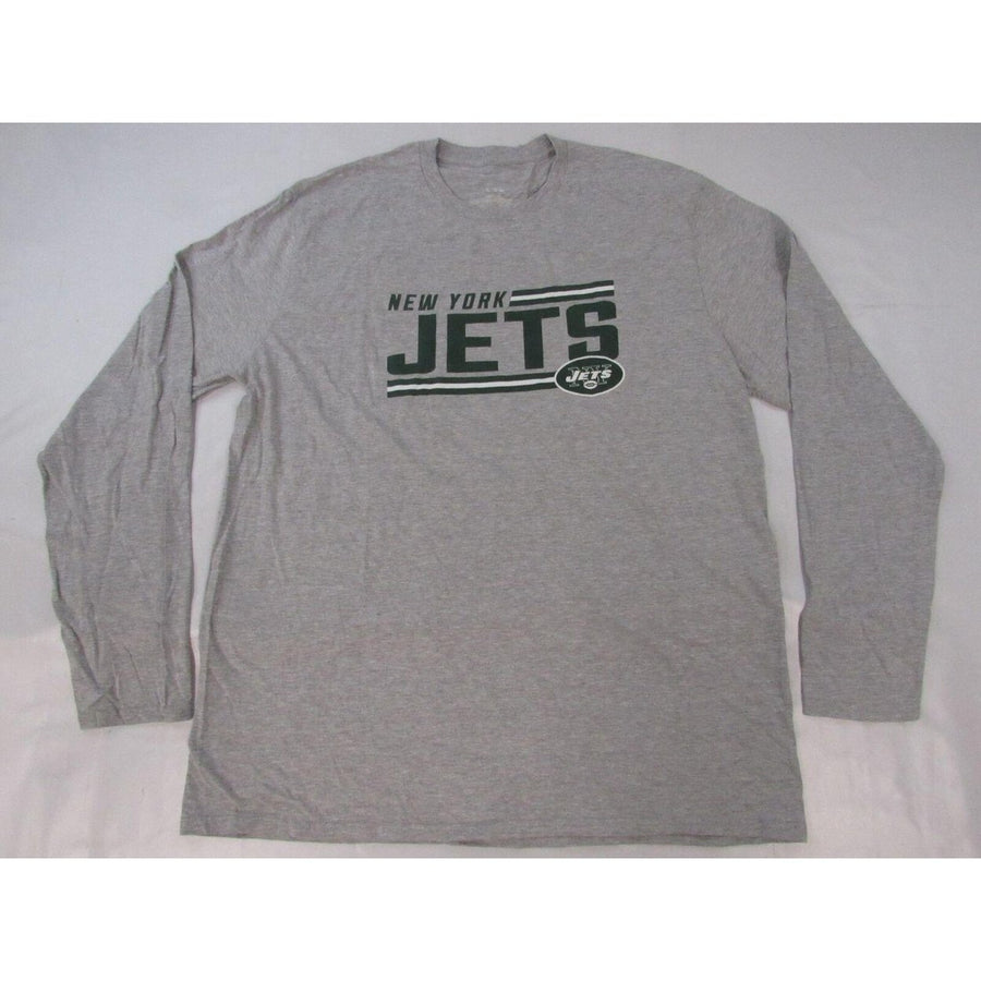 York Jets Mens Size XL XLarge Gray Long Sleeve Shirt Image 1