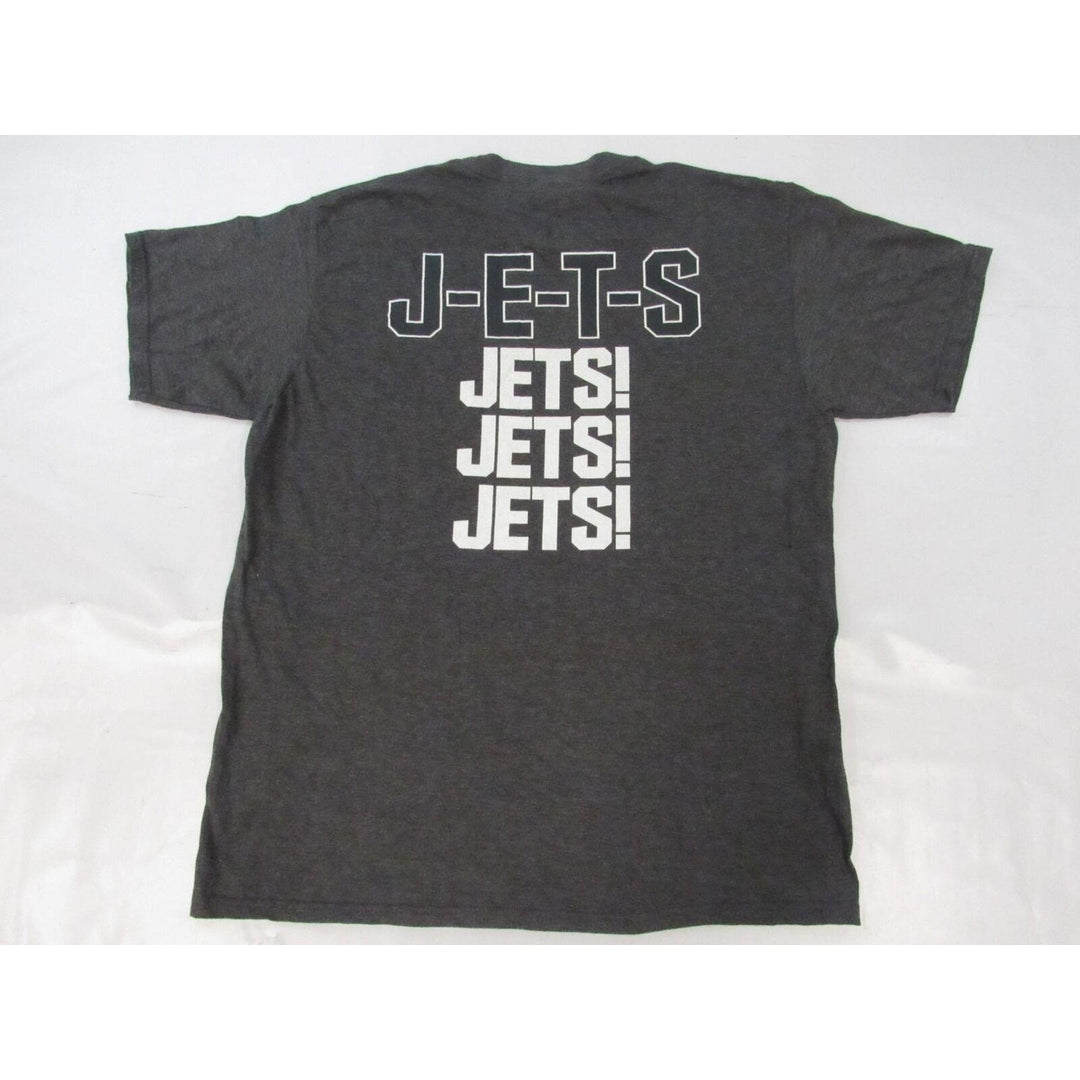 York Jets J-E-T-S Mens Size L Large Dark Gray Shirt Image 2