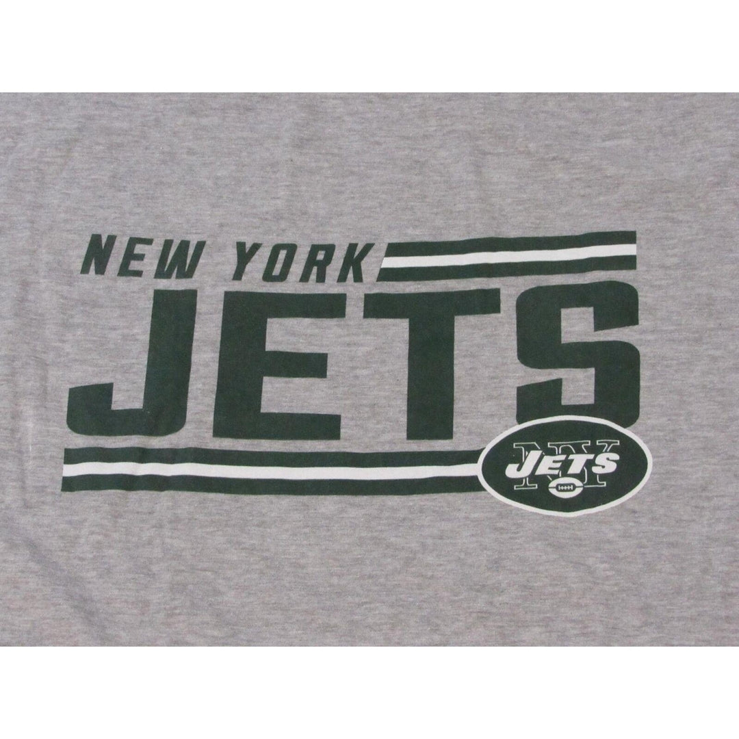 York Jets Mens Size XL XLarge Gray Long Sleeve Shirt Image 3