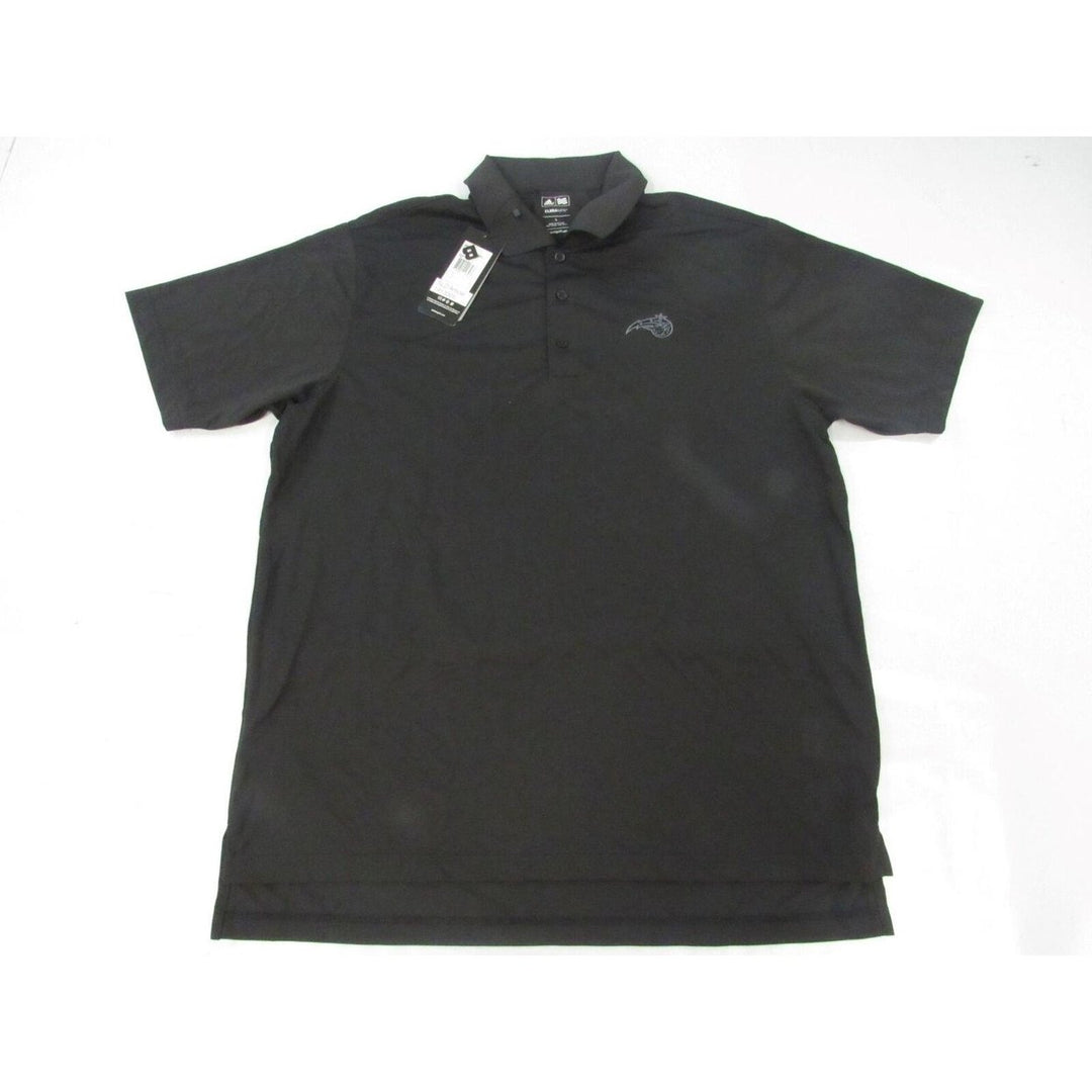 Orlando Magic Mens Size L Large Climalite Adidas Black 3-Button Polo Shirt Image 6