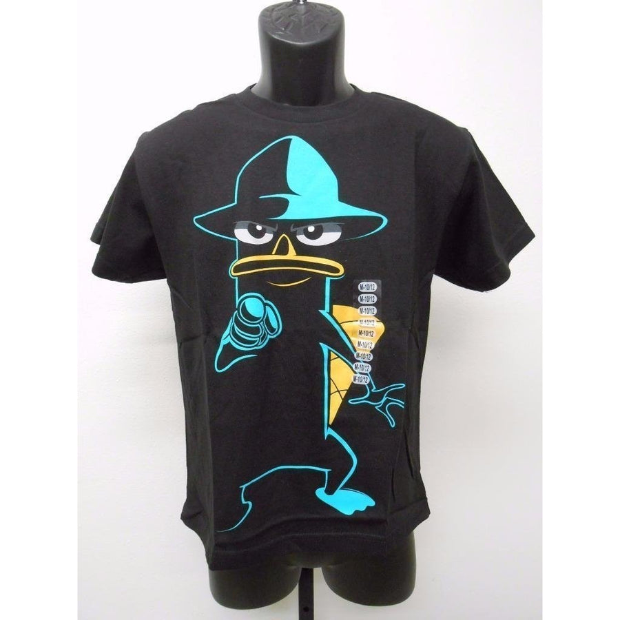 PHINEAS and FERB SECRET AGENT PERRY YOUTH MEDIUM M SIZE 10/12 T-SHIRT 67MR Image 1