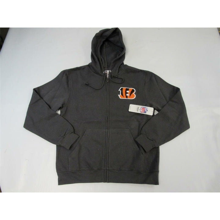 Cincinnati Bengals Womens Size M Medium Gray Full-Zip Jacket Image 2