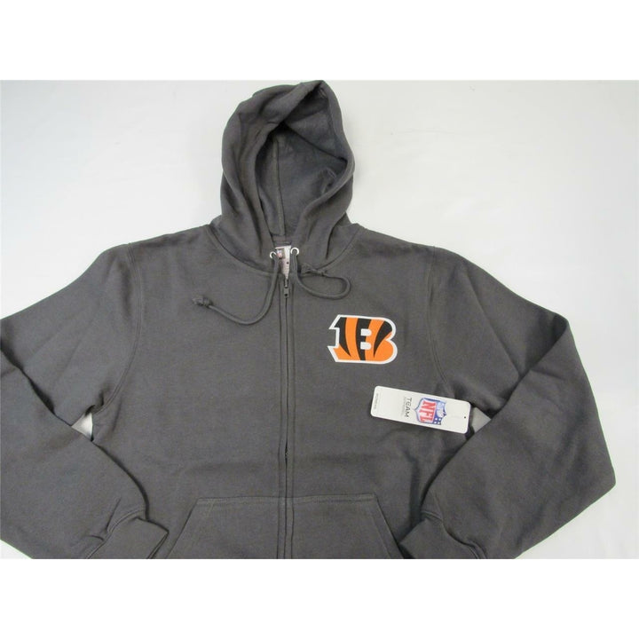 Cincinnati Bengals Womens Size M Medium Gray Full-Zip Jacket Image 4